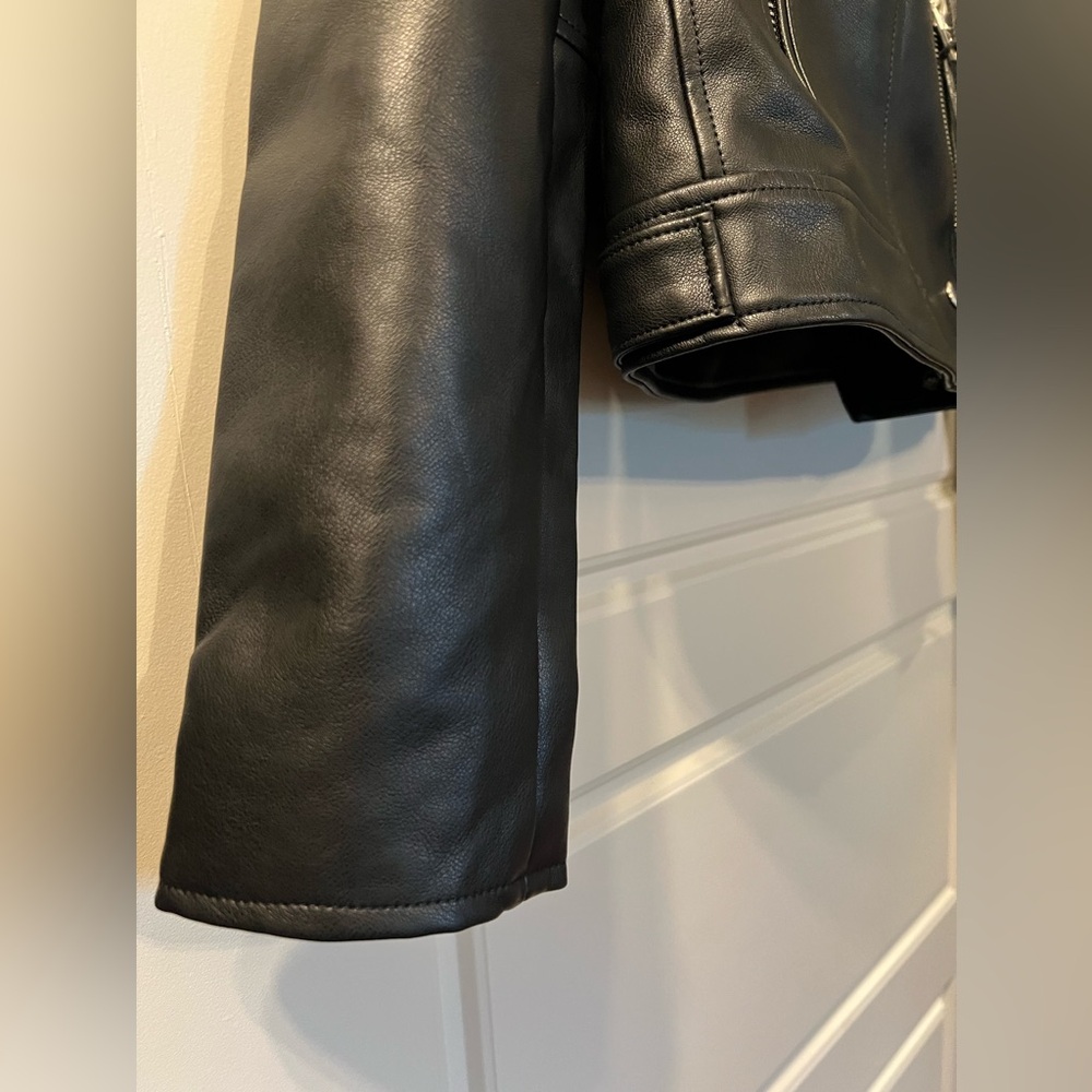 NWT Blank NYC “Good Vibes” Women’s Moto Jacket Faux Leather - Picture 4 of 10